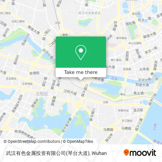 武汉有色金属投资有限公司(琴台大道) map