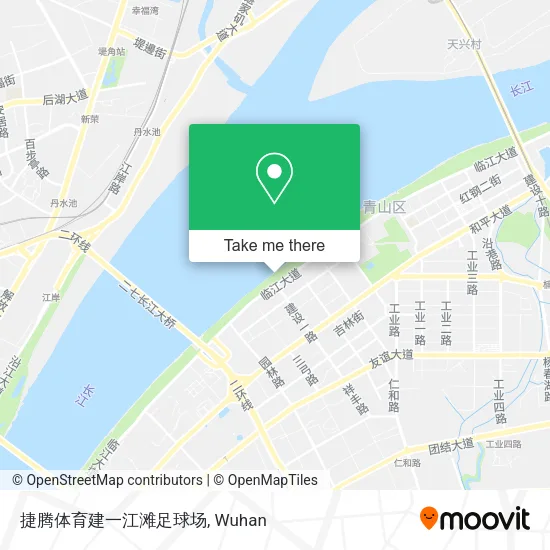 捷腾体育建一江滩足球场 map