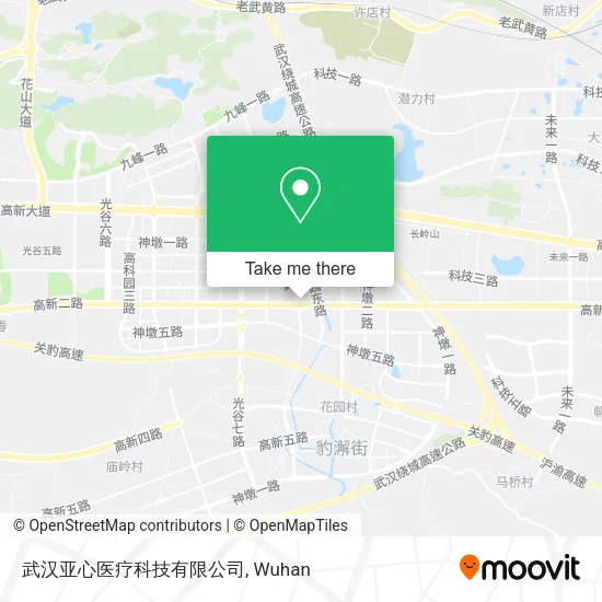 武汉亚心医疗科技有限公司 map