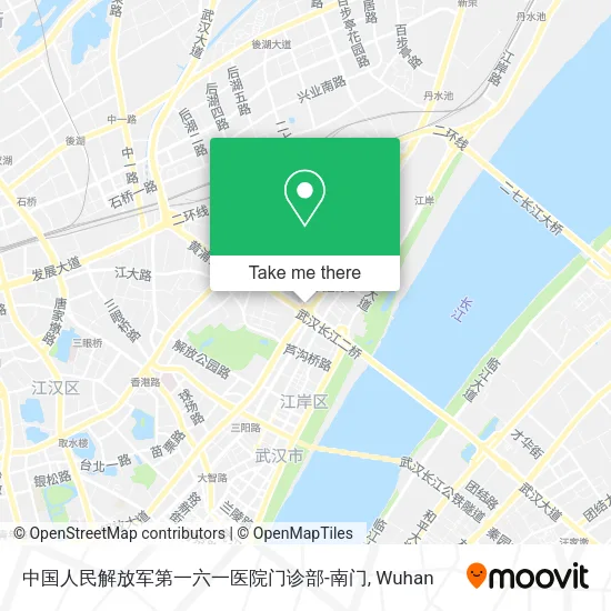 中国人民解放军第一六一医院门诊部-南门 map