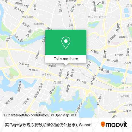 菜鸟驿站(玫瑰东街铁桥新家园便邻超市) map