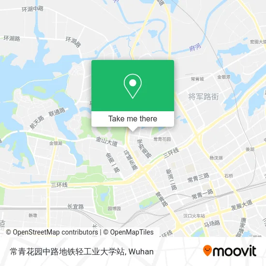 常青花园中路地铁轻工业大学站 map