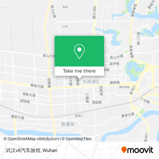 武汉v8汽车旅馆 map