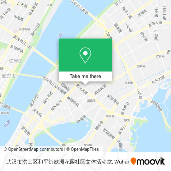 武汉市洪山区和平街欧洲花园社区文体活动室 map