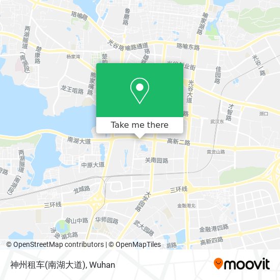 神州租车(南湖大道) map