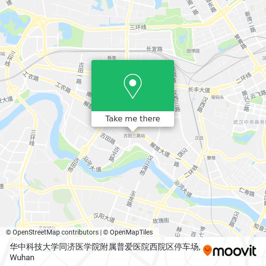 华中科技大学同济医学院附属普爱医院西院区停车场 map