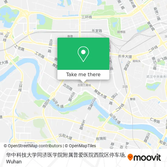 华中科技大学同济医学院附属普爱医院西院区停车场 map
