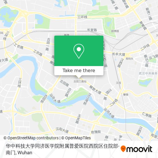 华中科技大学同济医学院附属普爱医院西院区住院部-南门 map