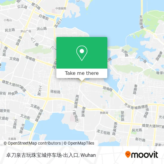 卓刀泉古玩珠宝城停车场-出入口 map