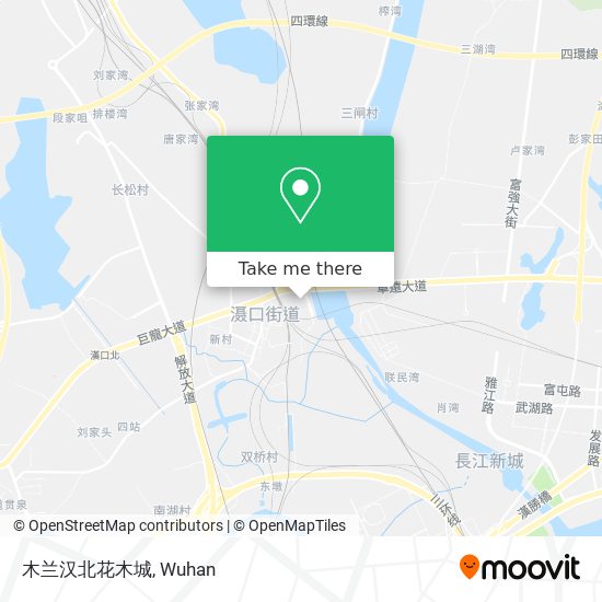 木兰汉北花木城 map