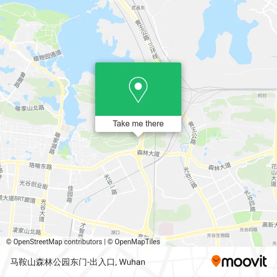 马鞍山森林公园东门-出入口 map