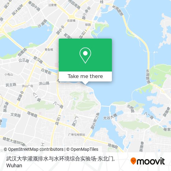 武汉大学灌溉排水与水环境综合实验场-东北门 map