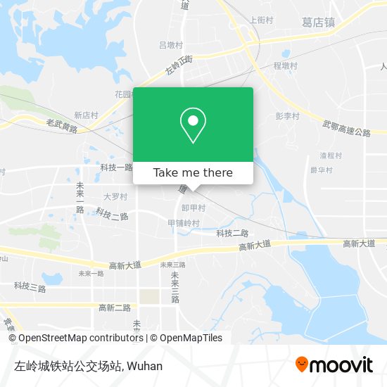 左岭城铁站公交场站 map