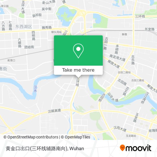 黄金口出口(三环线辅路南向) map