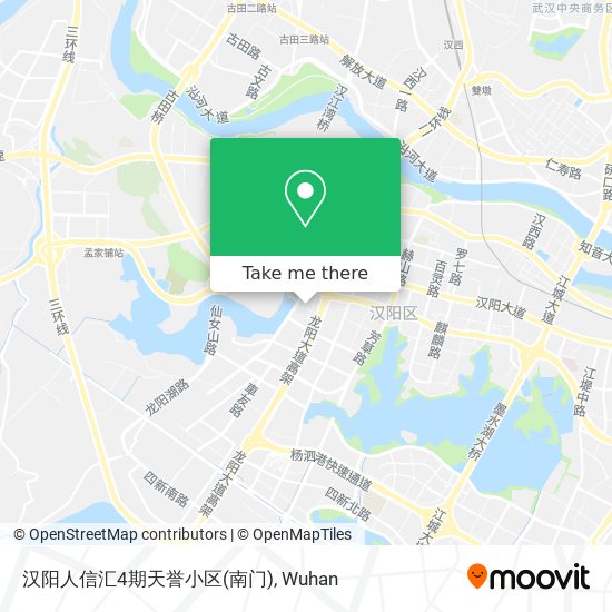 汉阳人信汇4期天誉小区(南门) map