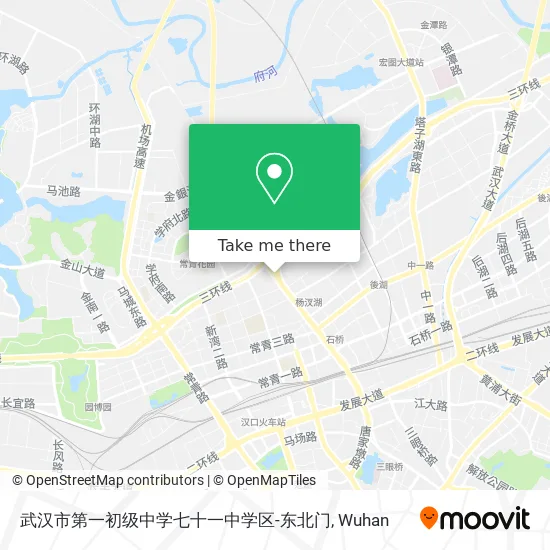 武汉市第一初级中学七十一中学区-东北门 map
