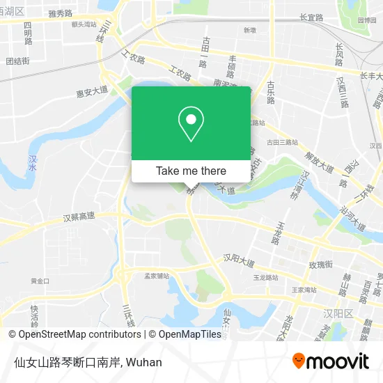 仙女山路琴断口南岸 map