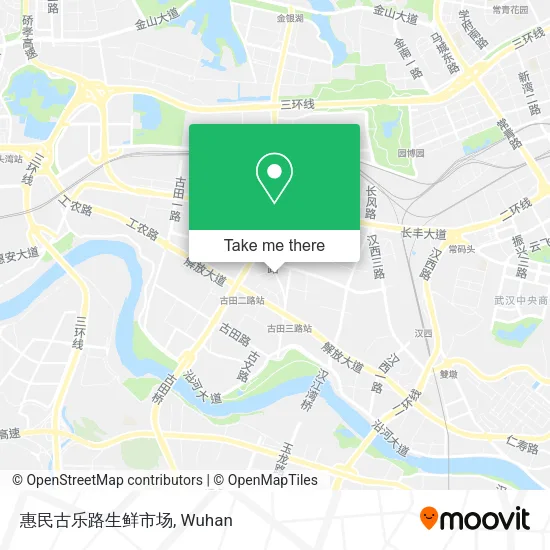 惠民古乐路生鲜市场 map