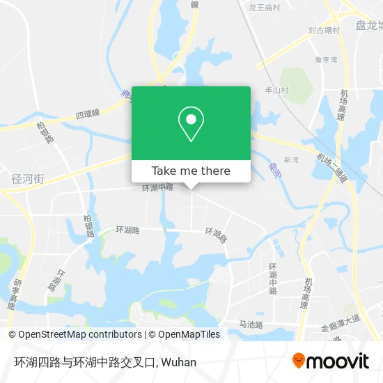 环湖四路与环湖中路交叉口 map