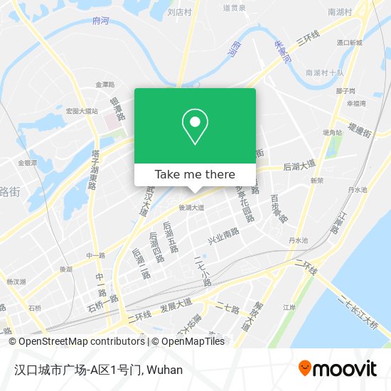 汉口城市广场-A区1号门 map