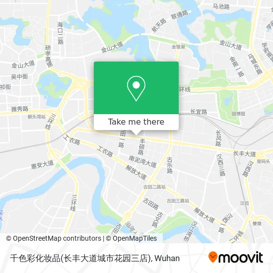 千色彩化妆品(长丰大道城市花园三店) map