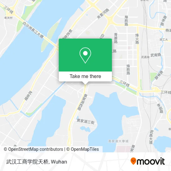 武汉工商学院天桥 map