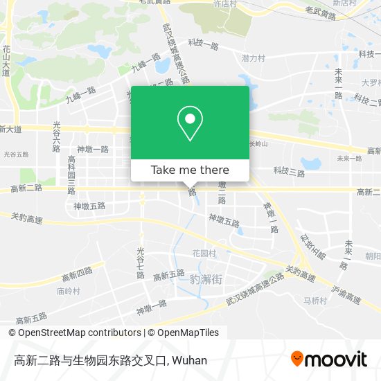 高新二路与生物园东路交叉口 map