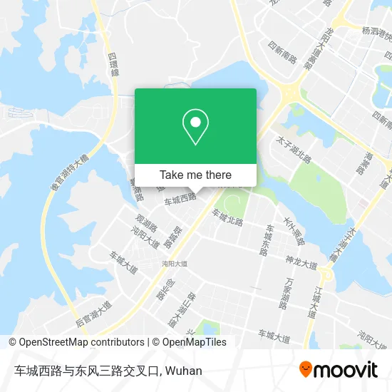 车城西路与东风三路交叉口 map