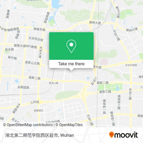 湖北第二师范学院西区超市 map