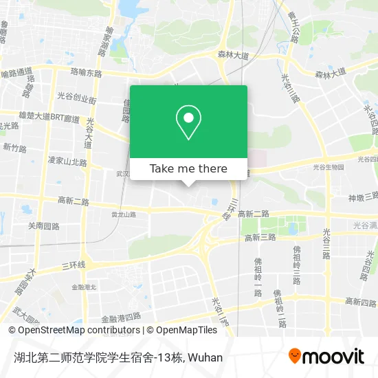 湖北第二师范学院学生宿舍-13栋 map