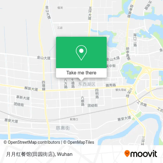 月月红餐馆(田园街店) map