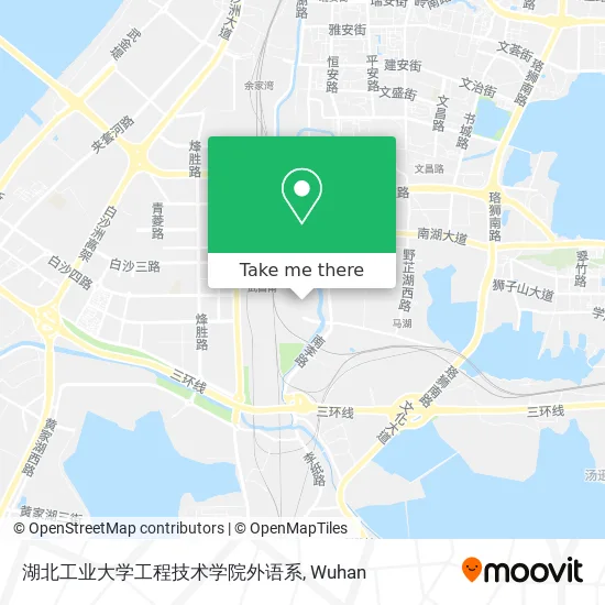 湖北工业大学工程技术学院外语系 map