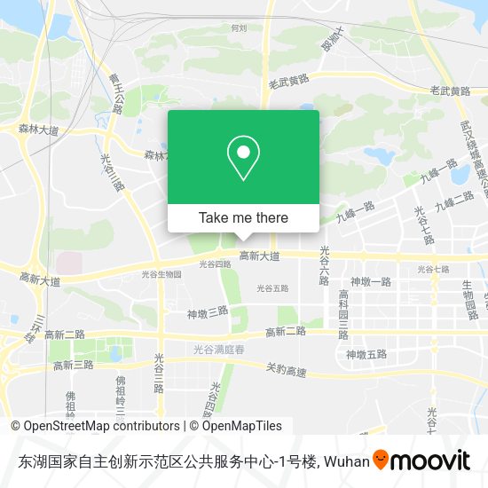 东湖国家自主创新示范区公共服务中心-1号楼 map