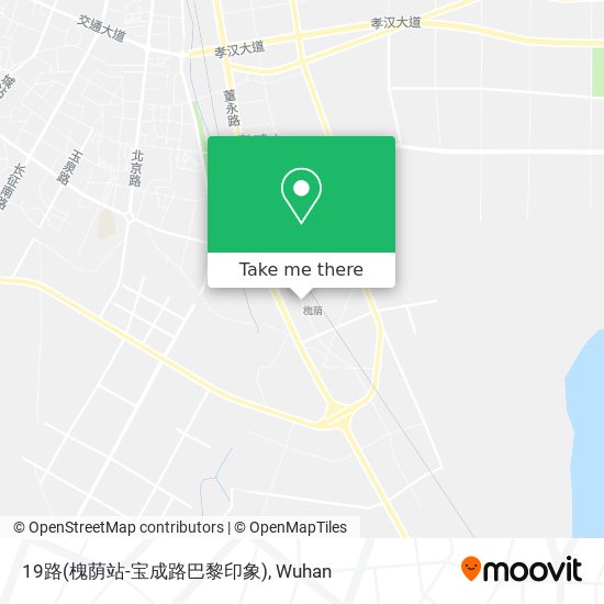 19路(槐荫站-宝成路巴黎印象) map