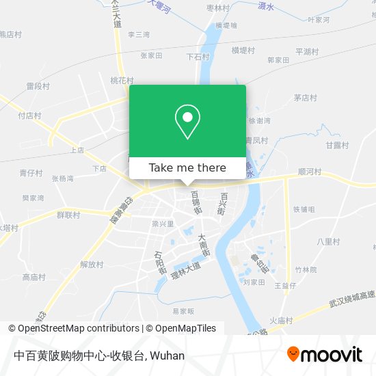 中百黄陂购物中心-收银台 map