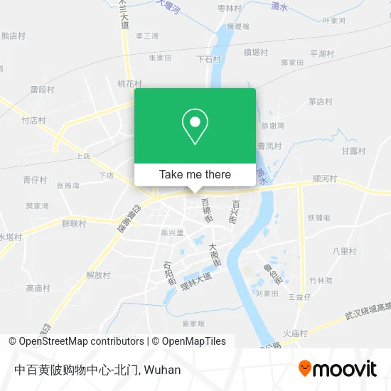 中百黄陂购物中心-北门 map