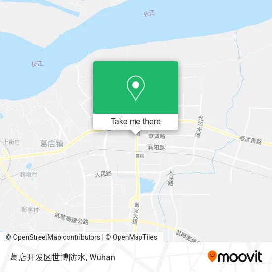 葛店开发区世博防水 map