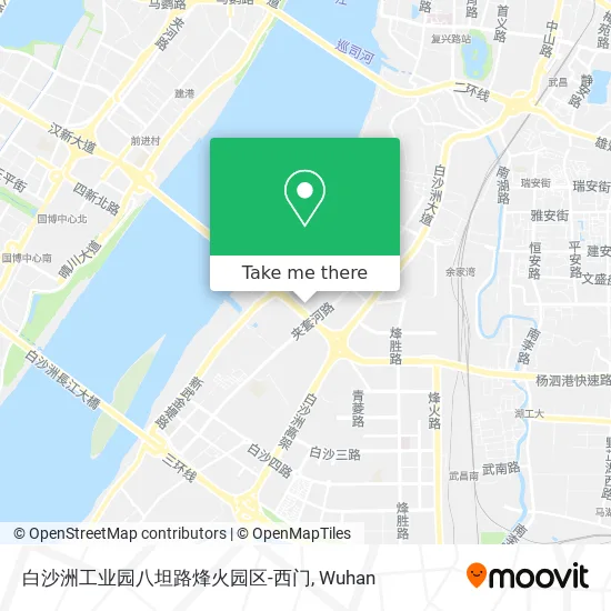 白沙洲工业园八坦路烽火园区-西门 map
