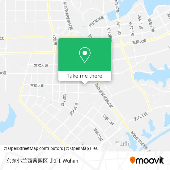 京东弗兰西蒂园区-北门 map