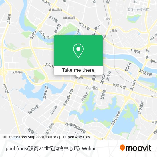 paul frank(汉商21世纪购物中心店) map