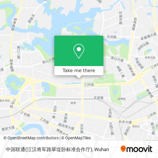 中国联通(江汉将军路翠堤卧标准合作厅) map
