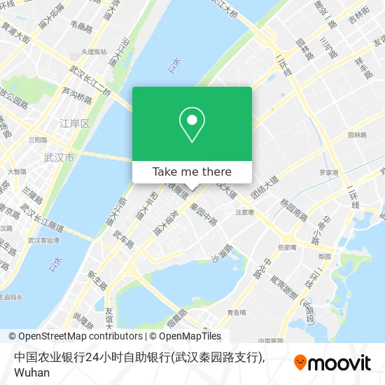 中国农业银行24小时自助银行(武汉秦园路支行) map