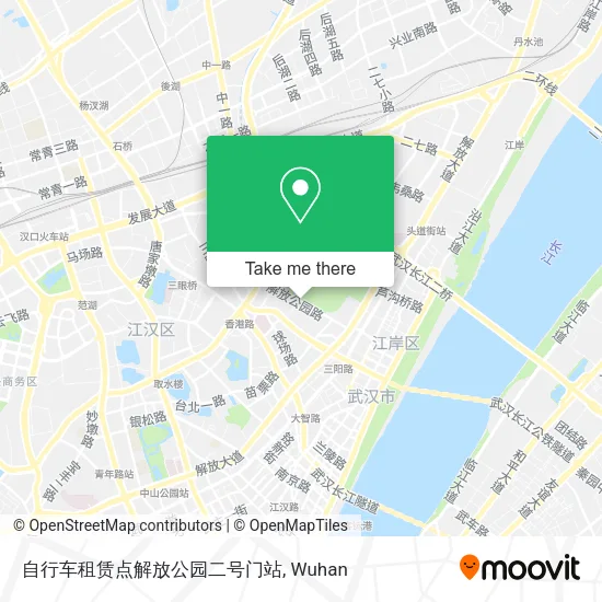 自行车租赁点解放公园二号门站 map