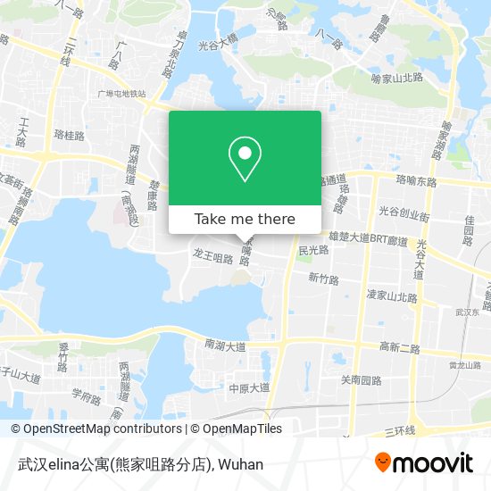 武汉elina公寓(熊家咀路分店) map