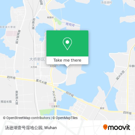 汤逊湖壹号湿地公园 map