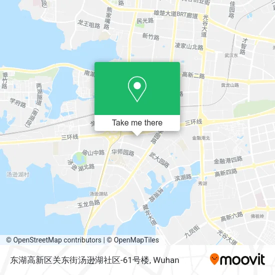 东湖高新区关东街汤逊湖社区-61号楼 map