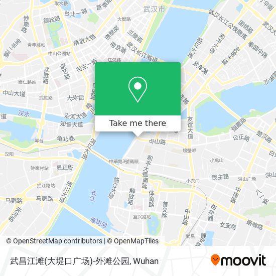 武昌江滩(大堤口广场)-外滩公园 map