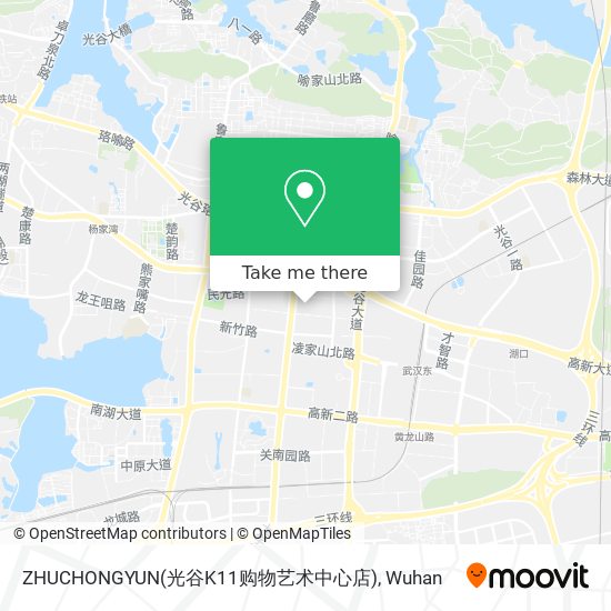 ZHUCHONGYUN(光谷K11购物艺术中心店) map
