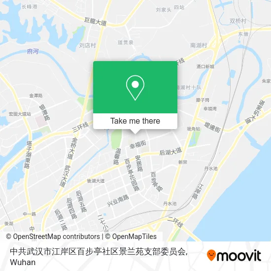 中共武汉市江岸区百步亭社区景兰苑支部委员会 map