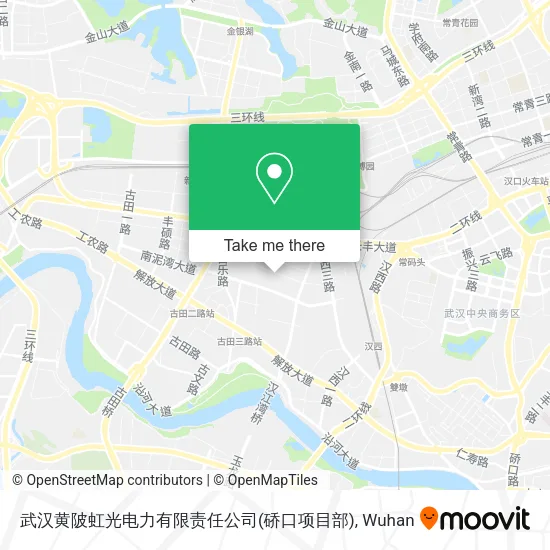 武汉黄陂虹光电力有限责任公司(硚口项目部) map
